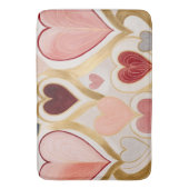 Tapis De Bain Coeurs d'amour (devant Vertical)