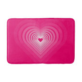 Tapis De Bain Coeurs d'amour rose Mat de bain (Devant)