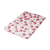 Tapis De Bain Cœurs de Cerise Rouge (Angle)