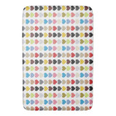 Tapis De Bain Coeurs De Couleur (devant Vertical)
