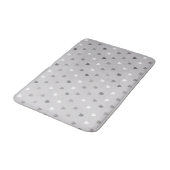 Tapis De Bain Coeurs de polka minuscules dans les tons gris (Angle)