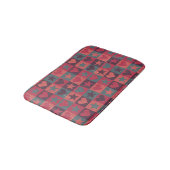 Tapis De Bain Coeurs et rose de profil sous convention (Angle)