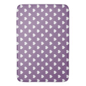 Tapis De Bain Coeurs Lilac français (devant Vertical)