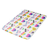 Tapis de bain coeurs Pride (Angle)