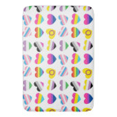 Tapis de bain coeurs Pride (devant Vertical)