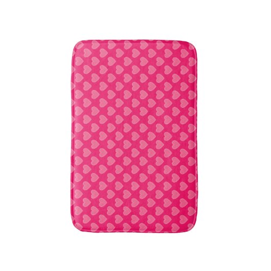 Tapis De Bain Coeurs roses (Devant (Vertical))