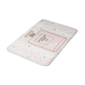 Tapis De Bain Cœurs roses et or Paris Parfum Chic Mode (Angle)