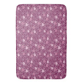 Tapis De Bain Cœurs roses et violets (devant Vertical)