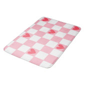 Tapis De Bain Cœurs Rouges (Angle)