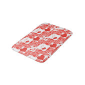 Tapis De Bain Coeurs rouges, amour. (Angle)