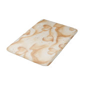 Tapis De Bain Cœurs tropicaux dans la plage de sable (Angle)