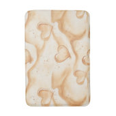 Tapis De Bain Cœurs tropicaux dans la plage de sable (Devant (Vertical))