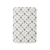 Tapis De Bain Coffee Pattern with Beans, Cups, and Coffee trees (Devant (Vertical))