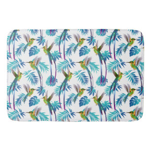 Tapis De Bain Colibri à queue longue tropicale