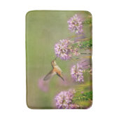 Tapis De Bain Colibri et fleurs sauvages (Devant (Vertical))