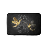 Tapis De Bain Colibri noir et or (Devant)
