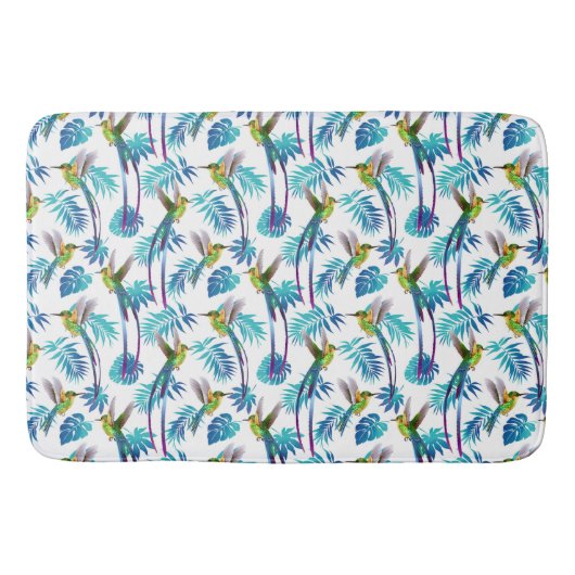 Tapis De Bain Colibris tropicaux  (Devant)