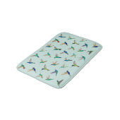 Tapis De Bain Colibris tropicaux (Angle)