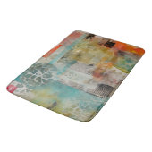 Tapis De Bain Collage Abstrait Média mixte Abstrait (Angle)