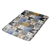 Tapis de bain collage de chats aux visages de chat (Angle)
