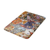 Tapis De Bain Collage de chats colorés (Angle)