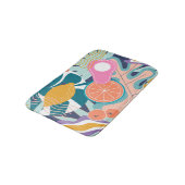 Tapis De Bain Collage de jungle exotique et moderne. (Angle)