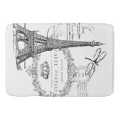 Tapis De Bain collage de la tour Eiffel (Devant)
