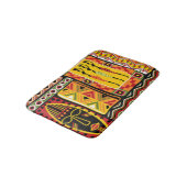 Tapis De Bain Collage d'impression couleur Motif africain (Angle)