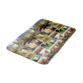 Tapis De Bain Collage photo de vache, Mousse mémoire (Angle)