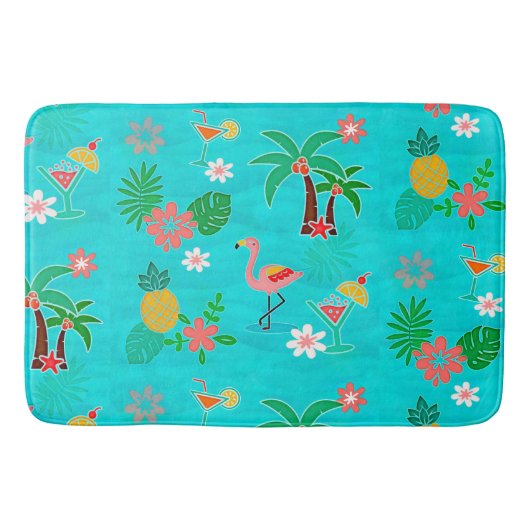 Tapis De Bain Collage tropical (Devant)