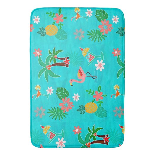 Tapis De Bain Collage tropical (devant Vertical)