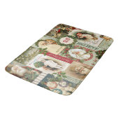 TAPIS DE BAIN COLLAGE VINTAGE DE NOËL (Angle)
