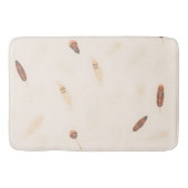 Tapis De Bain Collection Boho Populaire Luxe Plumes (Devant)