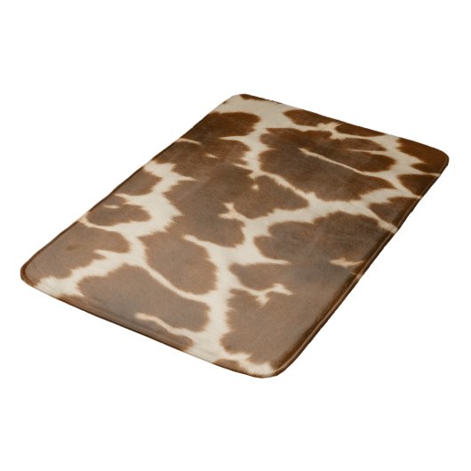Tapis De Bain Collection de Cuir Faux Vache Elégante Populaire (Angle)
