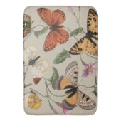 Tapis De Bain Collection de la papillon Moth Nature Dessin (devant Vertical)