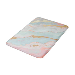 Tapis De Bain Collection de luxe en or rose blush populaire et m