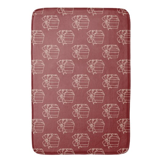 Tapis De Bain Collection de Noël simple - Présente (devant Vertical)