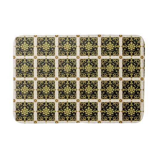 Tapis De Bain Collection Florale Luxe Moderne (Devant)
