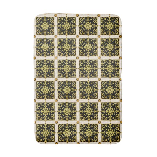 Tapis De Bain Collection Florale Luxe Moderne (Devant (Vertical))