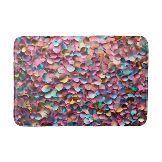 Tapis De Bain Collection Holographique Opal Parties scintillant  (Devant)