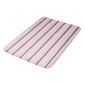 Tapis De Bain Collection Paris gris, noir, rose, , rayé (Angle)