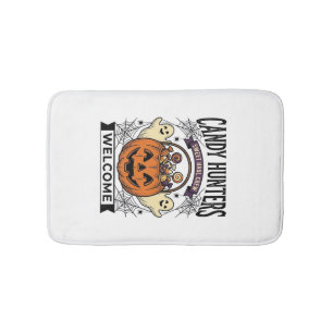 Tapis De Bain Collectionneur de bonbons Halloween Gravure vintag