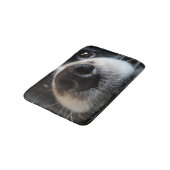 Tapis De Bain Collie Bordure Cute Nez Closeuse (Angle)