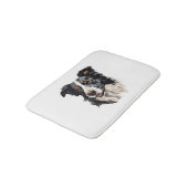 Tapis De Bain Collie Bordure Design célèbre - Design le plus int (Angle)