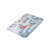 Tapis De Bain Collines, maisons : aquarelle paysage (Angle)