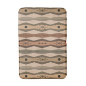 Tapis De Bain Colonnes Abstraites de l'ère atomique Brown (Devant (Vertical))