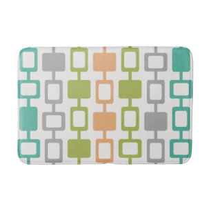 Tapis De Bain Colonnes Carrés modernes du milieu du siècle