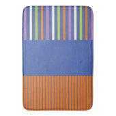 Tapis De Bain Color Pop Stripes design rayé moderne (devant Vertical)
