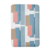 Tapis De Bain Coloré Abstrait Géométrique Rayures Motif d'art (Devant (Vertical))
