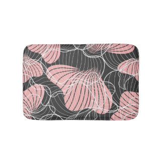 Tapis De Bain Coloré abstrait, motif artistique transparent.